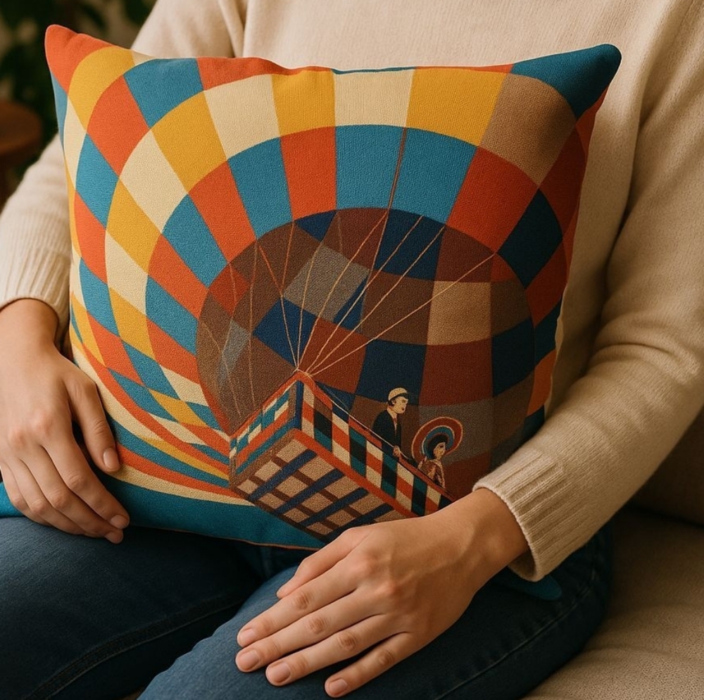 New 17" Hot Air Balloon Pillow Case
